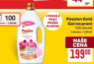 Prací gel Gold Passion