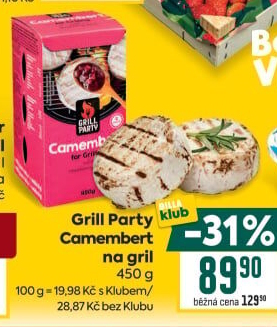 Sýr Camembert na gril Grill Party