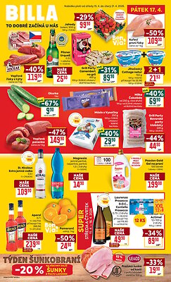 akční leták BILLA 15.4.2026-21.4.2026
