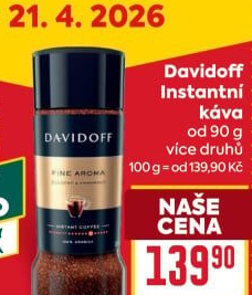 Instantní kávy Davidoff