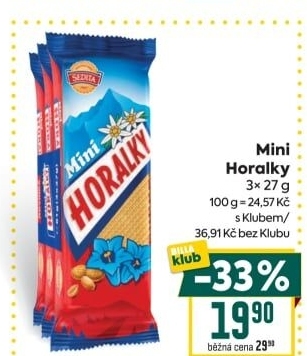 Oplatky Horalky Sedita