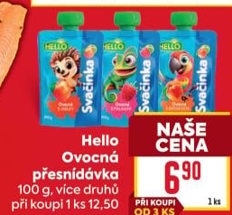 Ovocná kapsička Svačinka Hello