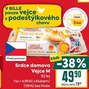 Vejce z podestýlky M Srdce Domova