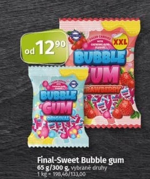 Bonbony Bubble gum Final Sweet