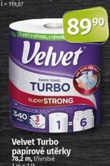 Kuchyňské utěrky 3vrstvé Turbo Velvet