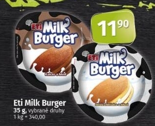 Mléčný řez Milk Burger Eti