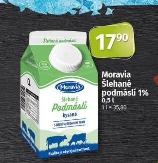 Nápoj podmáslí šlehané kysané Moravia