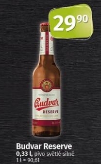 Pivo světlé silné Reserve Budweiser Budvar