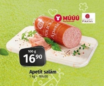 Salám Apetit Maso uzeniny Polička