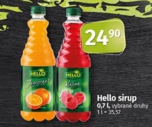Sirup ovocný Hello