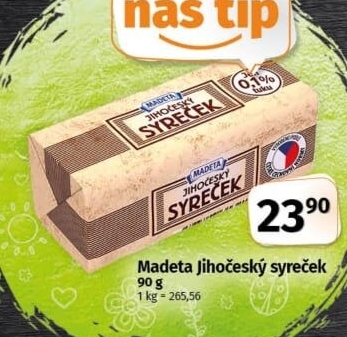 Sýr Syreček Jihočeský Madeta