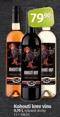 Víno Kohoutí krev ČVZ