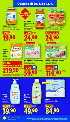 akční leták Lidl 20.4.2026-22.4.2026
