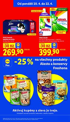 akční leták Lidl 20.4.2026-22.4.2026
