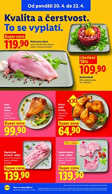 akční leták Lidl 20.4.2026-22.4.2026