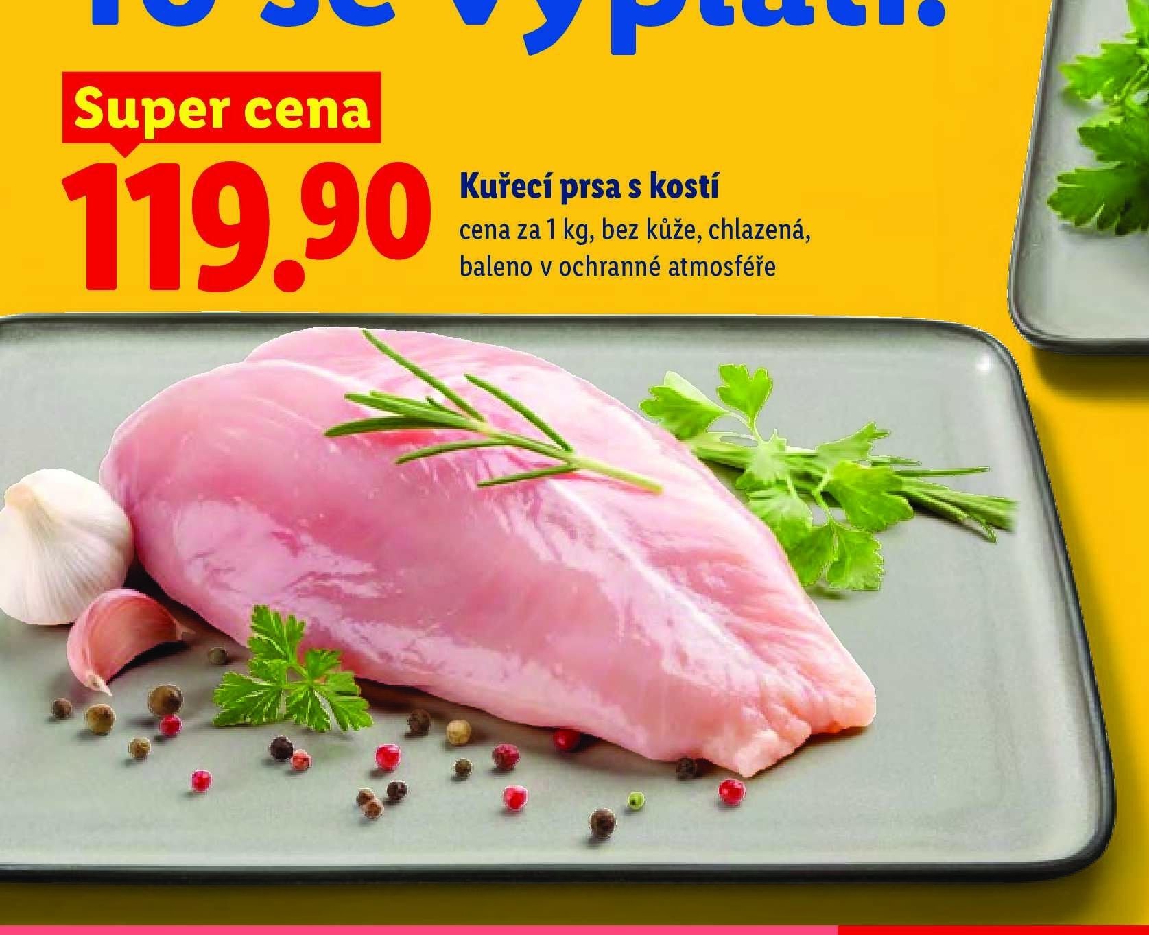Kuřecí prsa s kostí