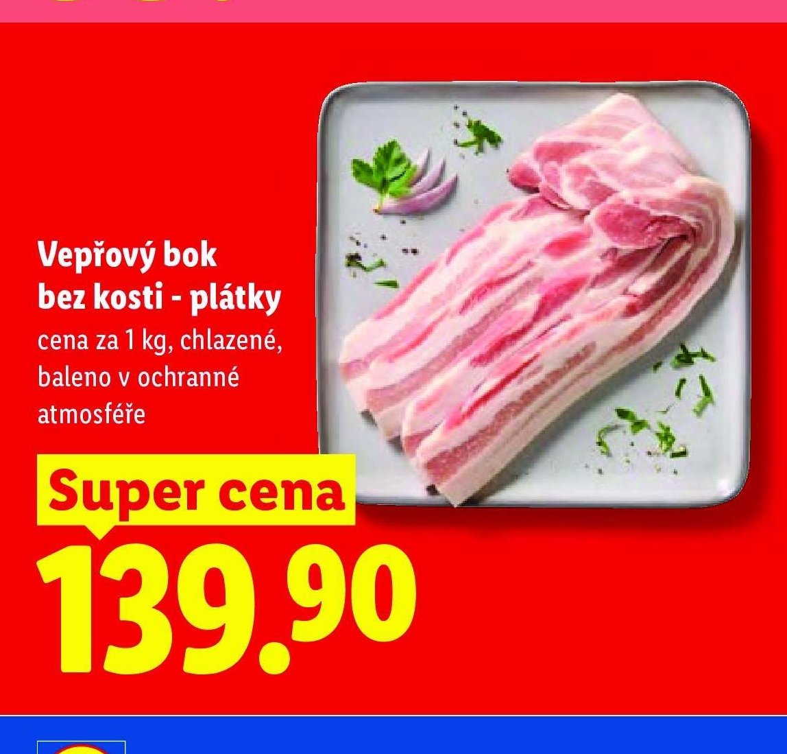 Vepřový bok bez kosti - plátky