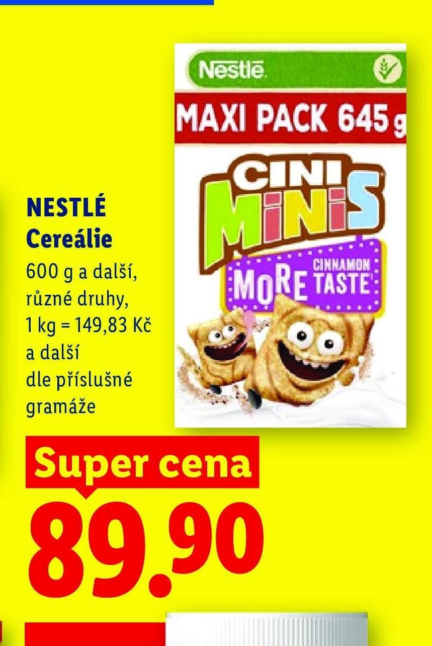NESTLÉ Cereálie