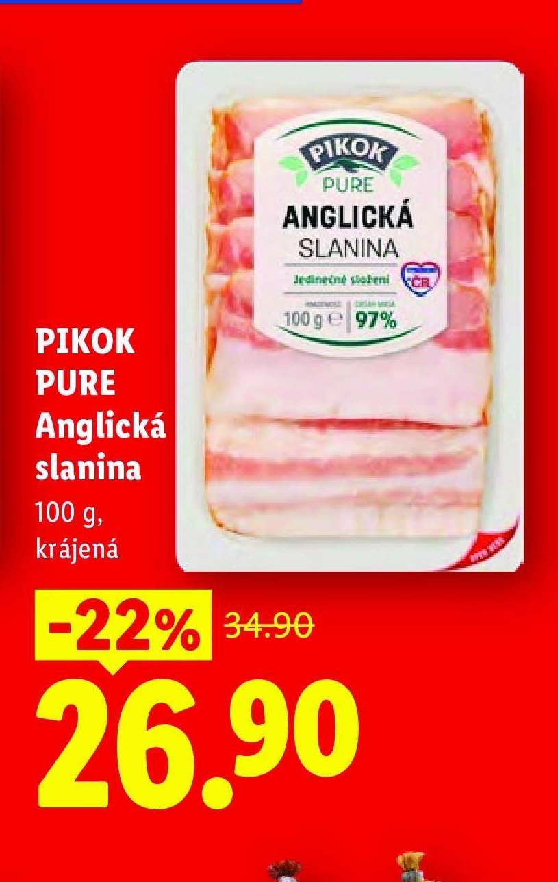 PIKOK PURE Anglická slanina