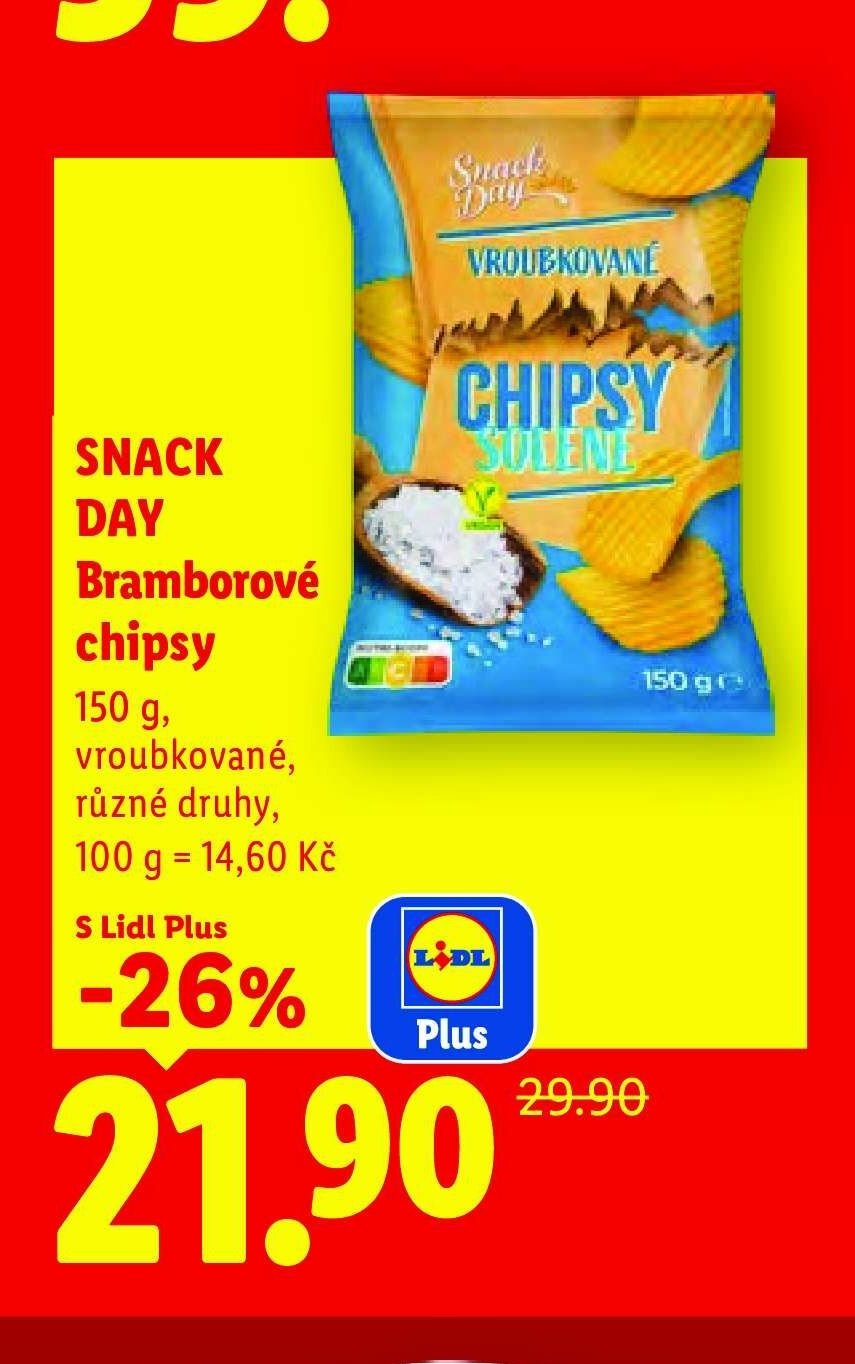SNACK DAY Bramborové chipsy