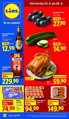akční leták Lidl 23.4.2026-26.4.2026