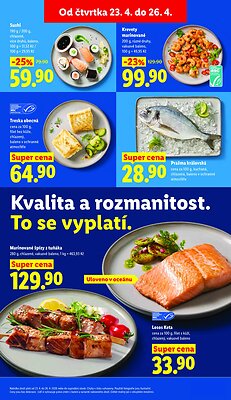 akční leták Lidl 23.4.2026-26.4.2026