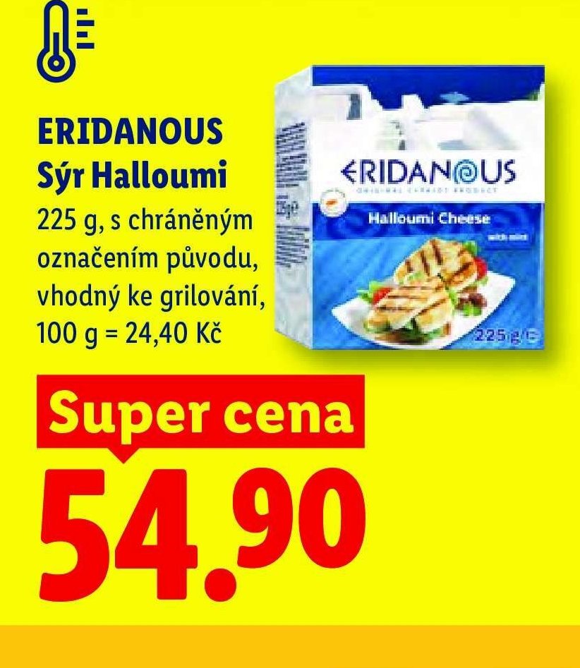 ERIDANOUS Sýr Halloumi - Lidl akcniletaky.com