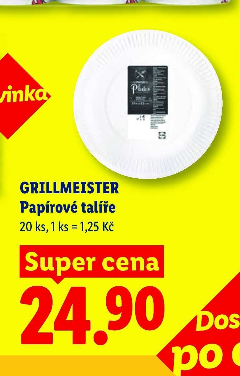 GRILLMEISTER Papírové talíře