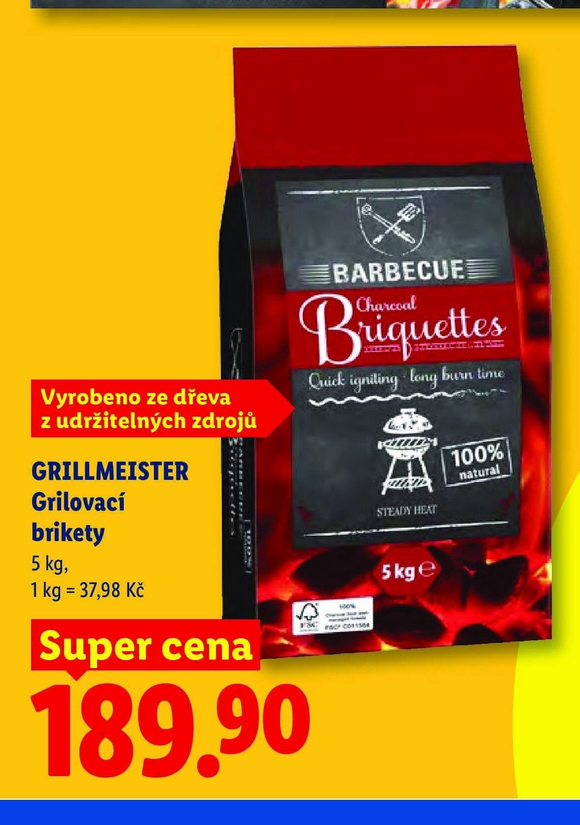 GRILLMEISTER Grilovací brikety