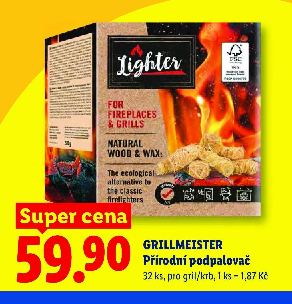GRILLMEISTER Přírodní podpalovač