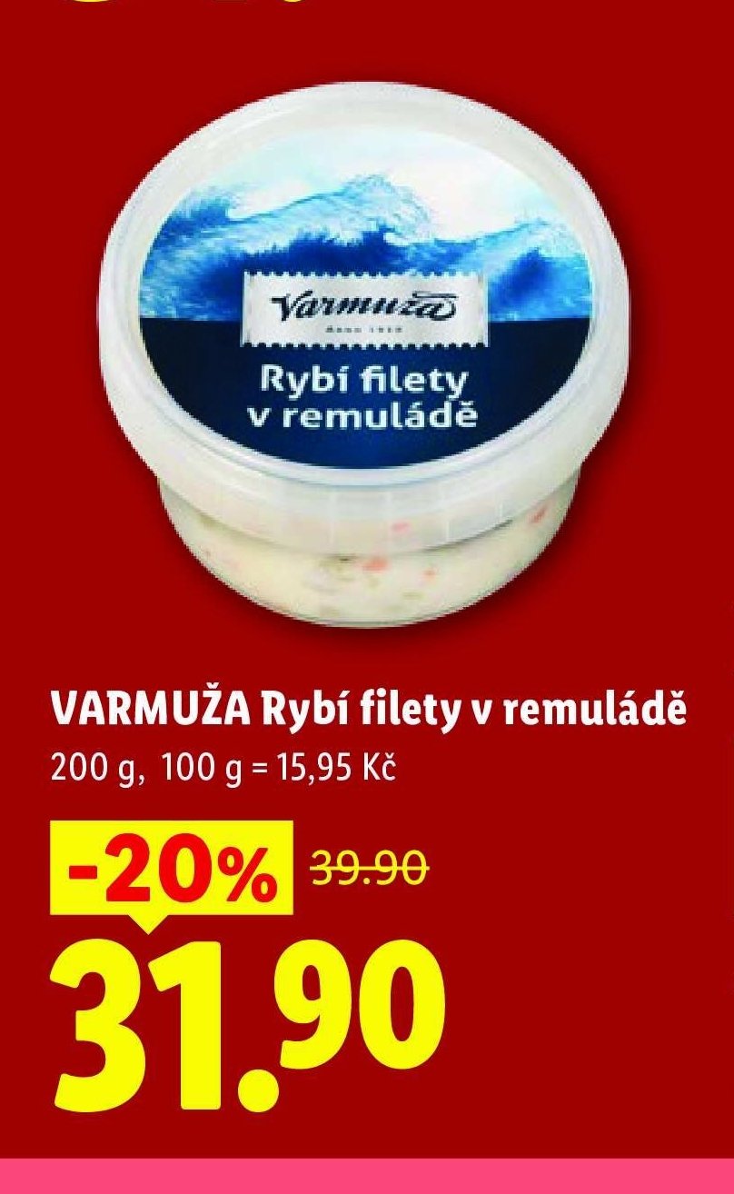 VARMUŽA Rybí filety v remuládě
