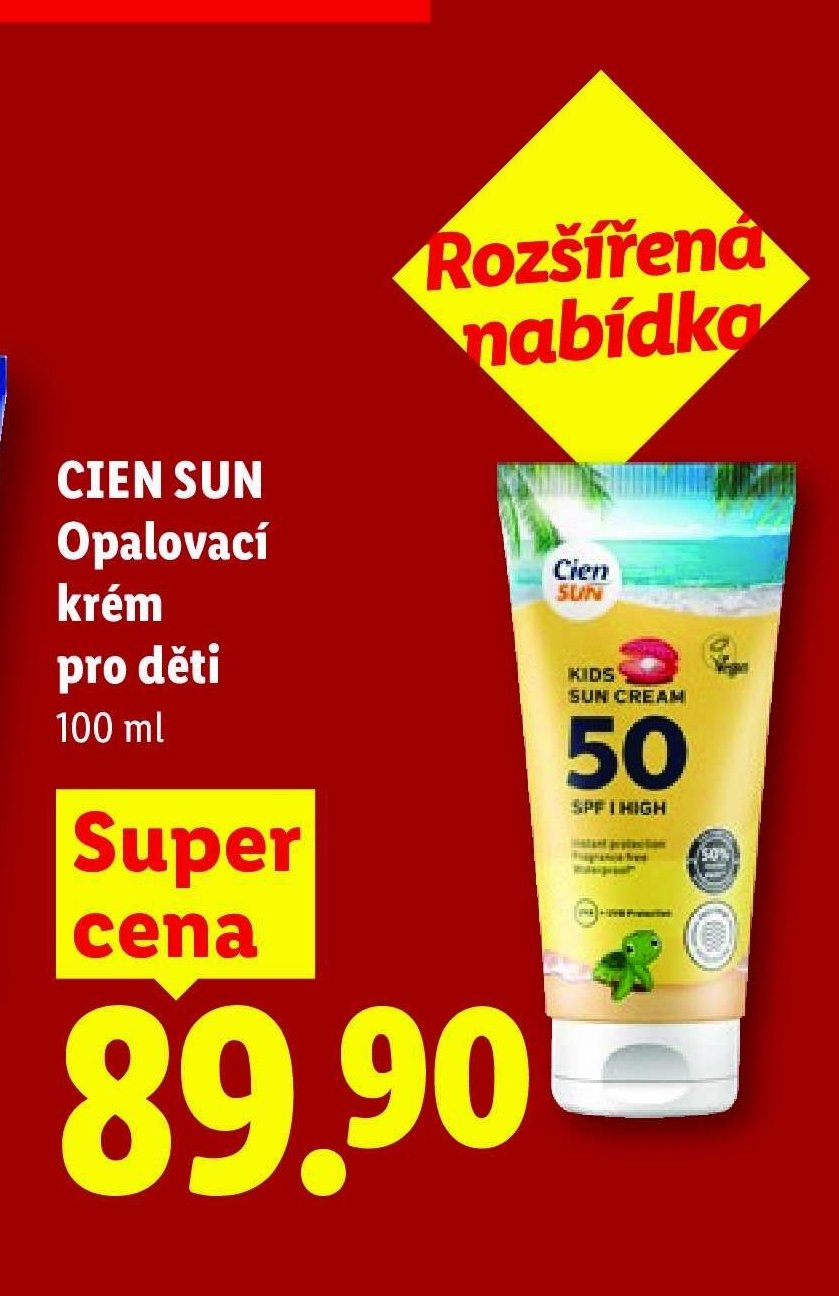 CIEN SUN Opalovací krém pro děti