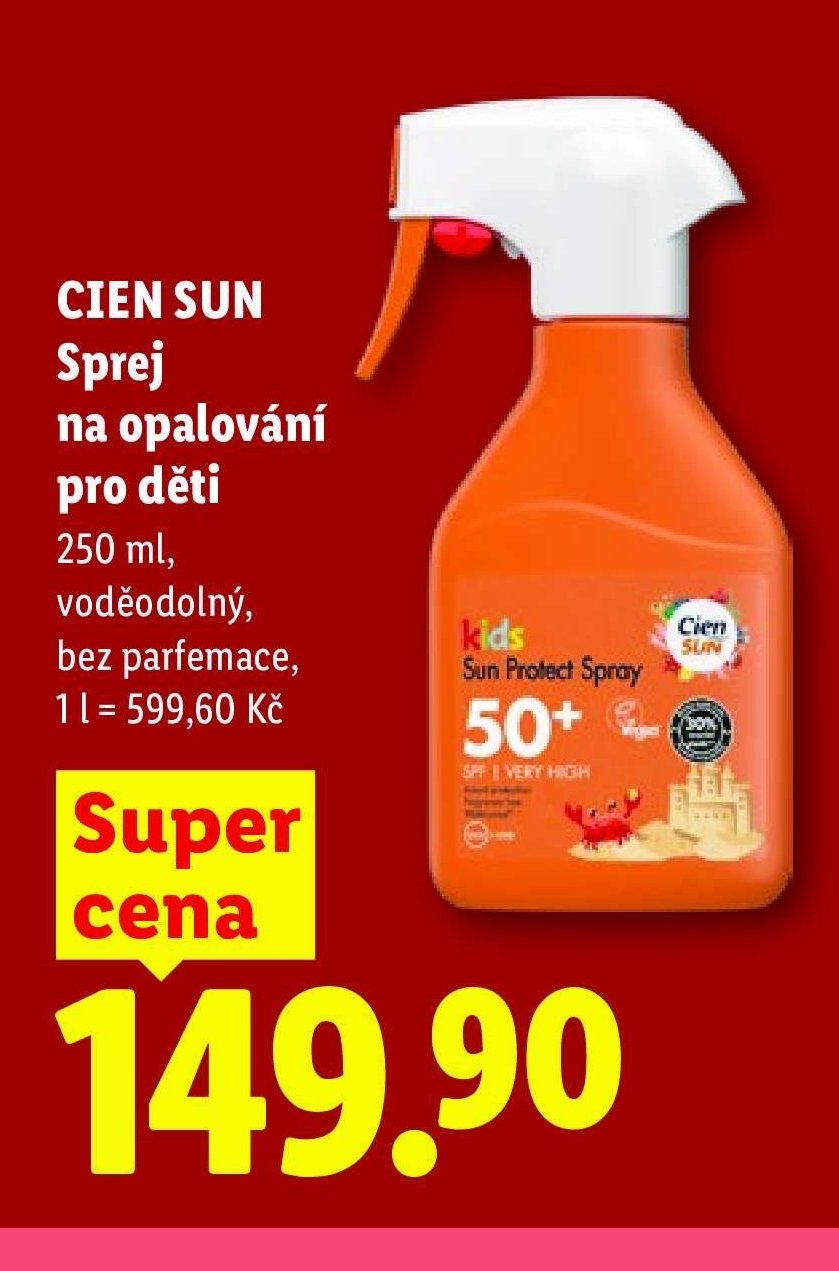 CIEN SUN Sprej na opalování pro děti