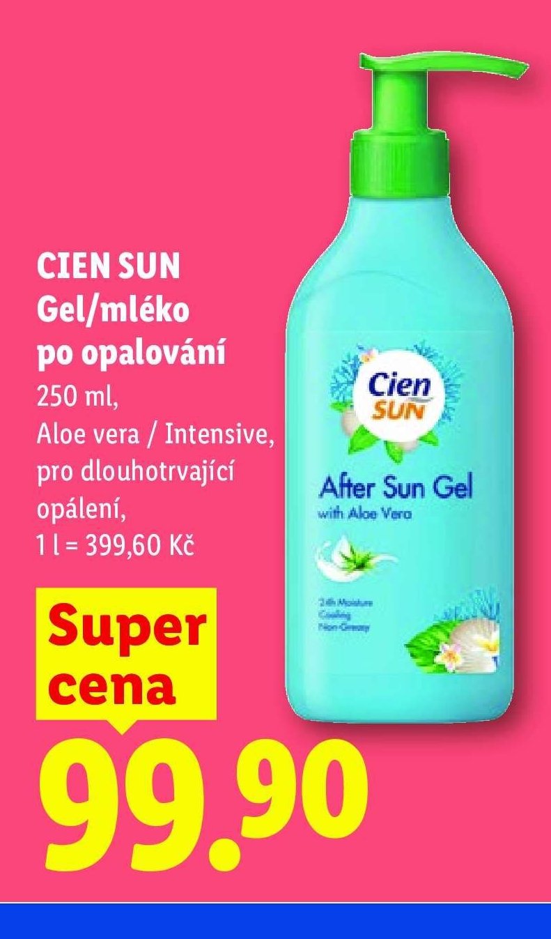 CIEN SUN Gel/mléko po opalování