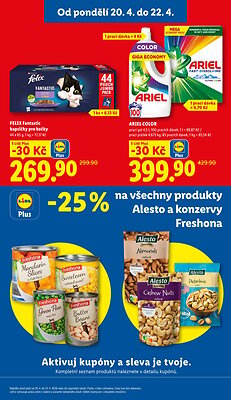 akční leták Lidl 20.4.2026-22.4.2026