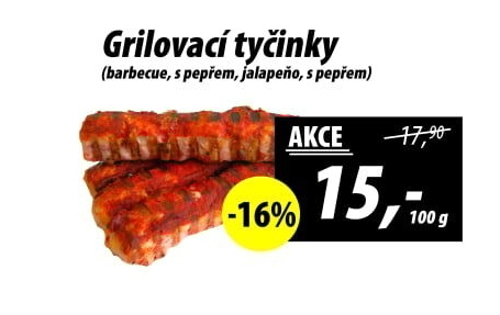 Grilovací tyčinky