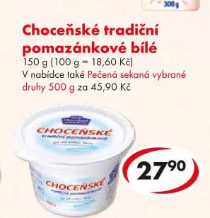Choceňské tradiční pomazánkové bílé