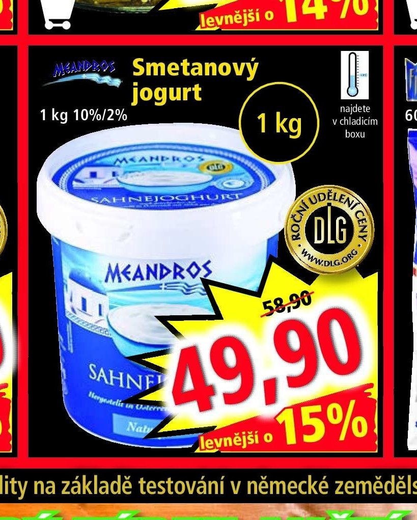Smetanový jogurt