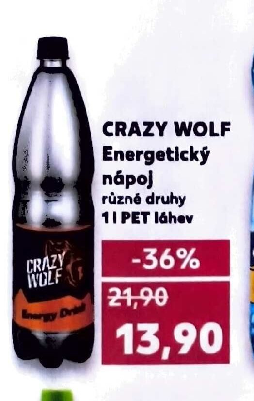 CRAZY WOLF Energetický nápoj