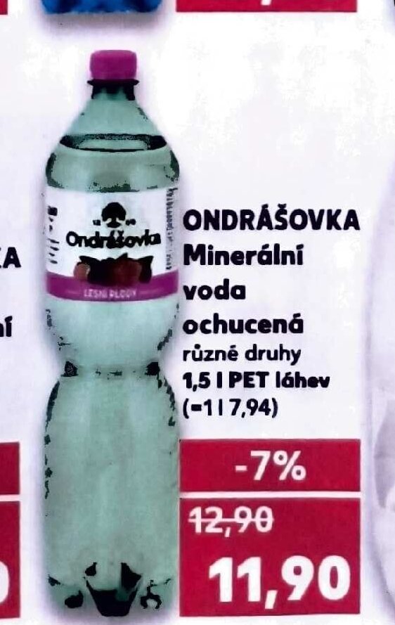 ONDRÁŠOVKA Minerální voda ochucená
