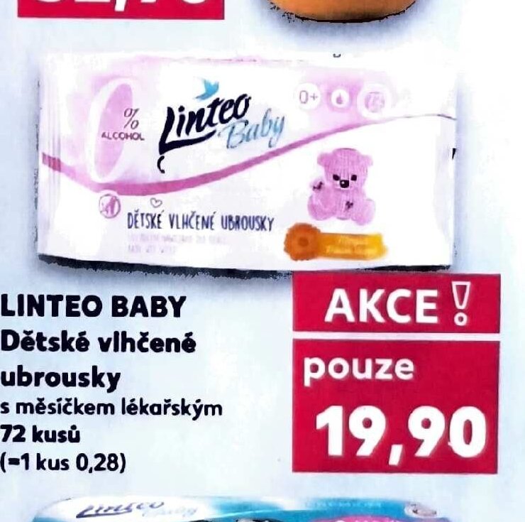 Linteo Baby dětské vlhčené ubrousky
