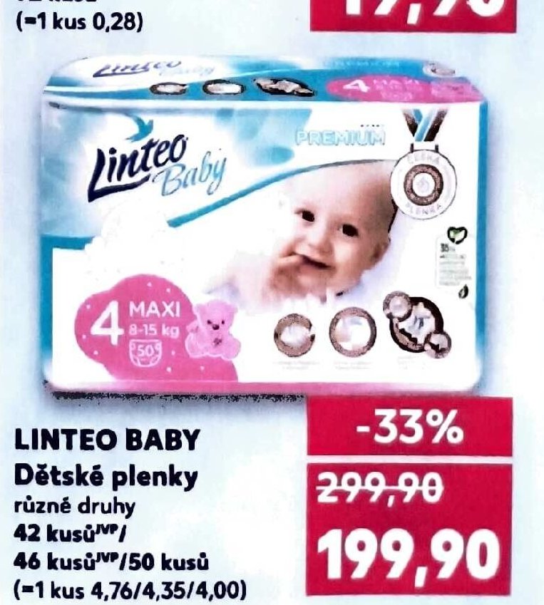 Linteo Baby dětské plenky