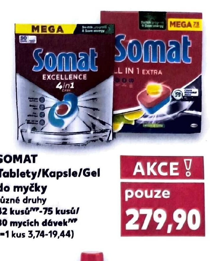 Somat Tablety/Kapsle/Gel do myčky