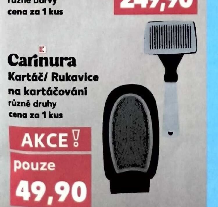 Carinura Kartáč / Rukavice na kartáčování