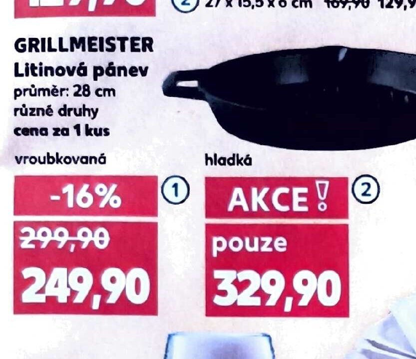 Grillmeister litinová pánev