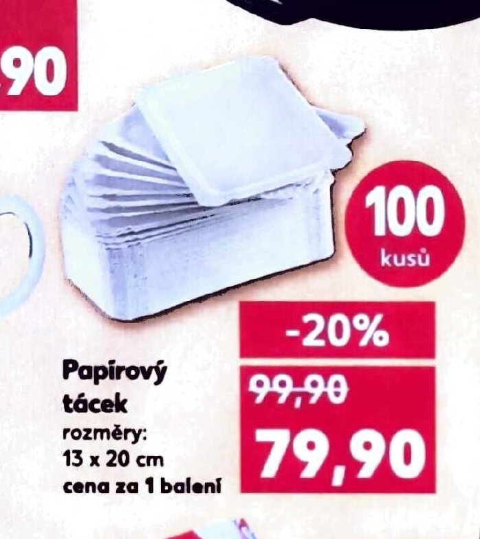 Papírový tácek
