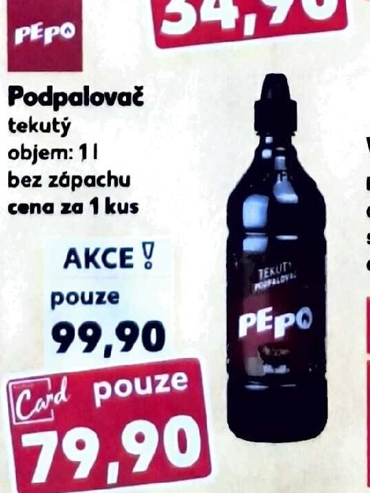 Podpalovač tekutý