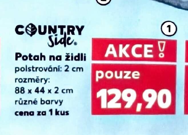 Potah na židli (nízký)