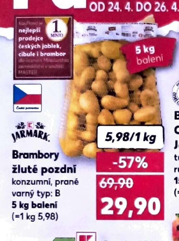 Jarmark Brambory žluté pozdní