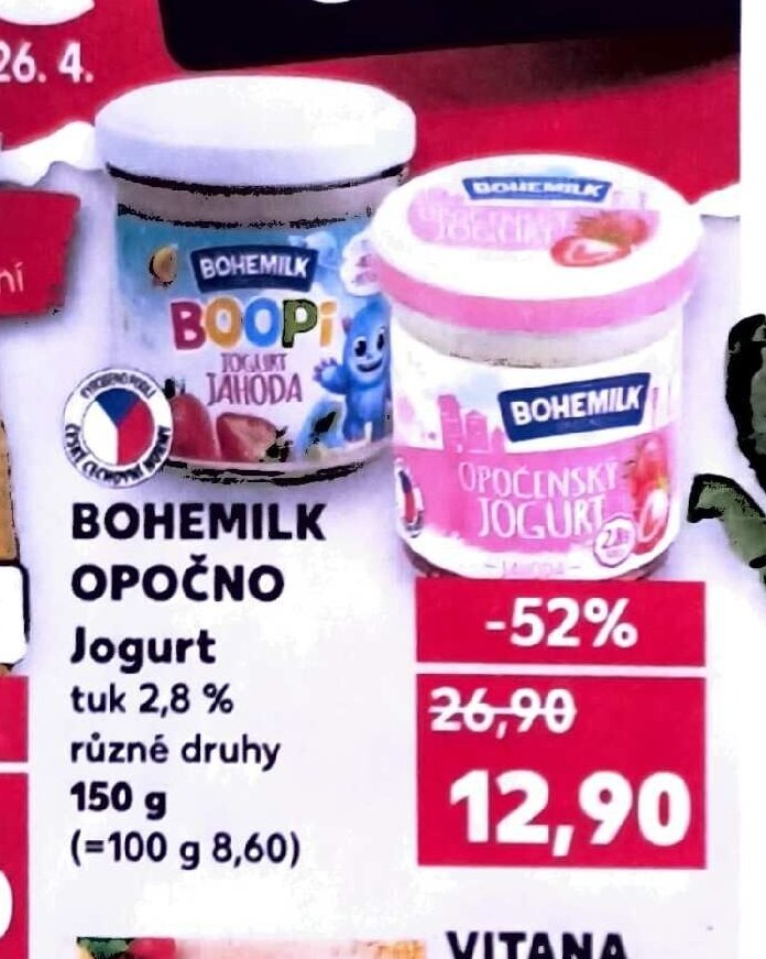 Bohemilk Opočno Jogurt